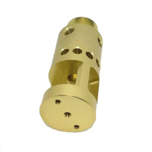 Pièces en aluminium d&#39;usinage cnc d&#39;oxydation jaune de surface Accessoires personnalisés sur les produits d&#39;incendie